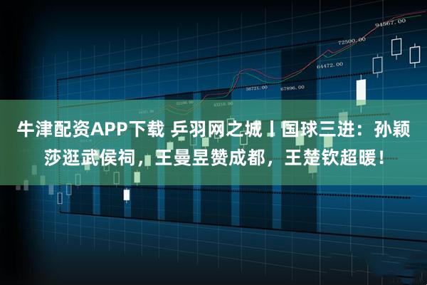 牛津配资APP下载 乒羽网之城丨国球三进：孙颖莎逛武侯祠，王曼昱赞成都，王楚钦超暖！