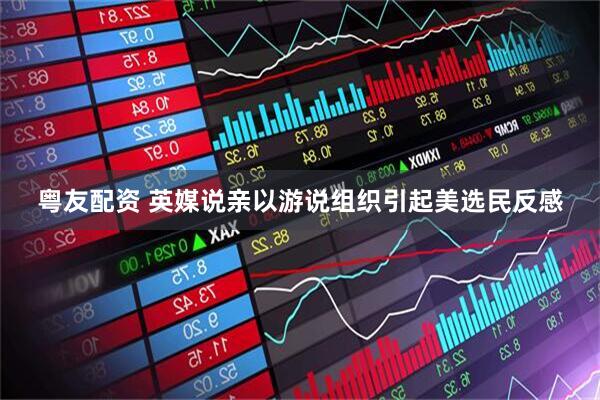 粤友配资 英媒说亲以游说组织引起美选民反感
